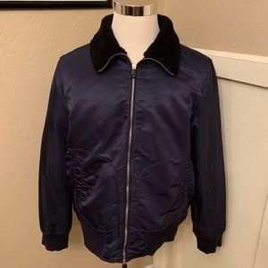 rag & bone Bomber Jacket Men’s XL Navy Blue